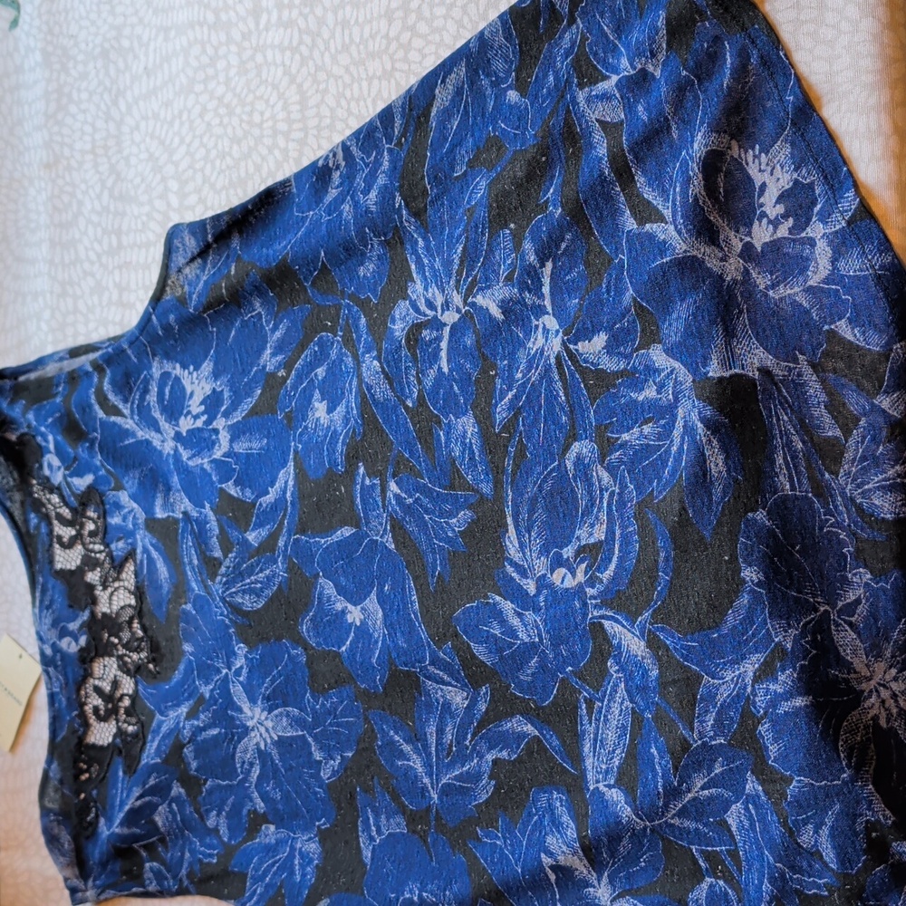 Lucky Blue and Black Floral Lace Sleeveless Top Size XL - New NWT - Picture 7 of 13